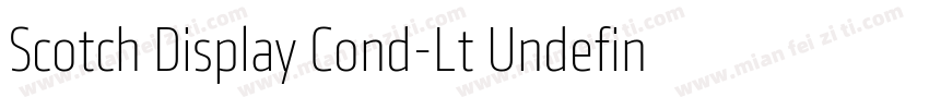 Scotch Display Cond-Lt Undefined字体转换